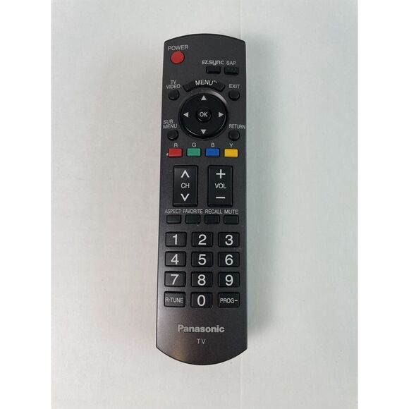 Panasonic‎ N2QAYB000103 Black Wireless Universal Remote Control For Panasonic - Picture 1 of 6